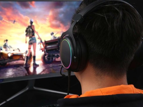 Słuchawki gamingowe Dareu EH925s PRO, ENC, RGB, 7.1 (czarne)