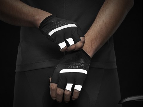 Sportowe rękawiczki rowerowe kolarskie na rower rękawice bez palców L RockBros