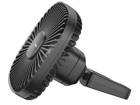 Wentylator samochodowy Baseus Natural Wind wiatrak na zagłówek magnetyczny Czarny