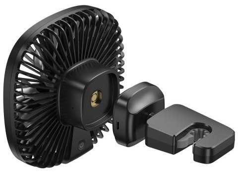 Wentylator samochodowy Baseus Natural Wind wiatrak na zagłówek magnetyczny Czarny