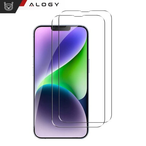 2x Szkło hartowane Alogy na ekran do Apple iPhone 13/ 13 Pro/ 14/ 16e