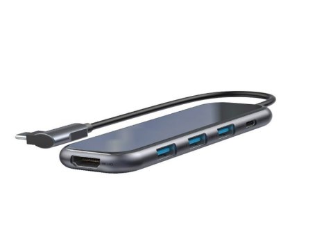 Adapter 5w1 Baseus Hub USB-C na 3x USB 3.0 + HDMI + USB-C PD