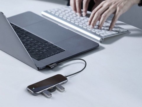 Adapter 5w1 Baseus Hub USB-C na 3x USB 3.0 + HDMI + USB-C PD