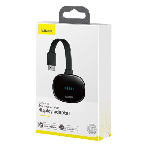 Adapter HDMI Baseus Meteorite Shimmer do bezprzewodowego przesyłu obrazu, WiFi, 4K (czarny)