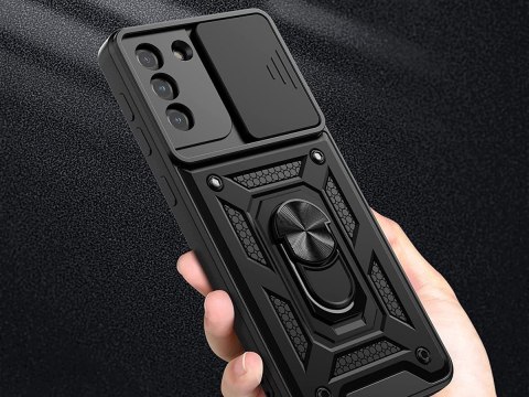 Etui Alogy Camshield Stand Ring z osłonką na aparat do Samsung Galaxy S21