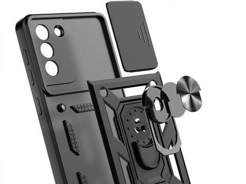 Etui Alogy Camshield Stand Ring z osłonką na aparat do Samsung Galaxy S21