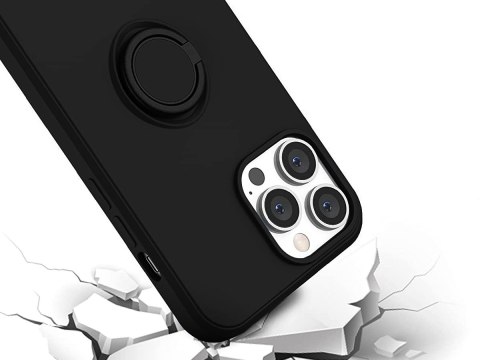 Etui silikonowe Ring Ultra Slim Alogy do Apple iPhone 13 Pro Czarne