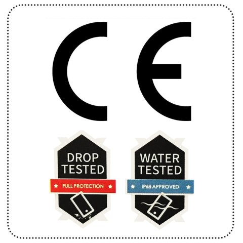 Etui wodoodporne do Apple iPhone 13 360 Alogy Pancerne Armor IP68 ze smyczką Czarne