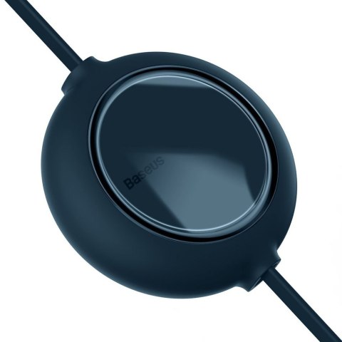Kabel USB 3w1 Baseus Bright Mirror micro USB/ Lightning/ USB-C płaski 3.5A 1.2m niebieski