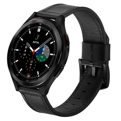 Pasek opaska skórzana do Samsung Galaxy Watch 4 40 / 42 / 44 / 46 mm Black