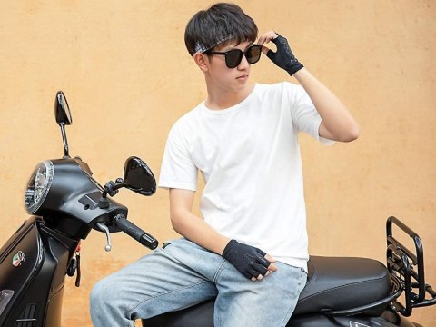 Rękawiczki rowerowe S unisex RockBros rękawice na rower bez palców oddychające