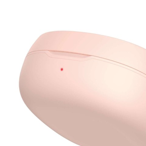 Słuchawki Baseus Encok WM01 Plus bezprzewodowe bluetooth powerbank (różowe)