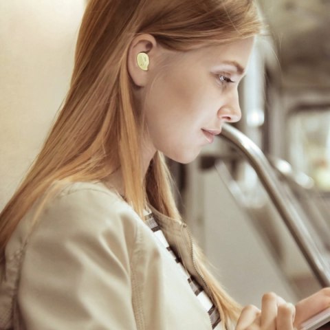 Słuchawki TWS Baseus Encok WM01 (żółte)