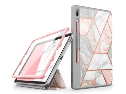 Etui Supcase Cosmo Full-body do Galaxy Tab S7 FE 12.4 T730/T736B Marble Pink