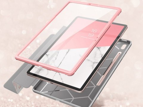 Etui Supcase Cosmo Full-body do Galaxy Tab S7 FE 12.4 T730/T736B Marble Pink