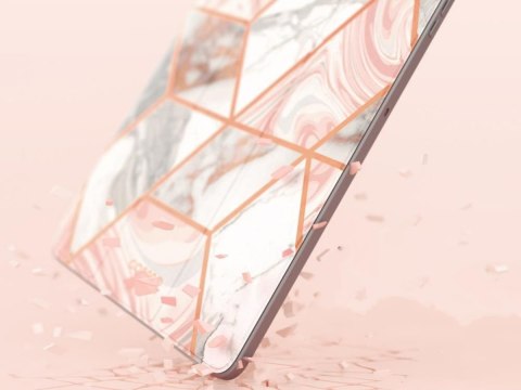 Etui Supcase Cosmo Full-body do Galaxy Tab S7 FE 12.4 T730/T736B Marble Pink