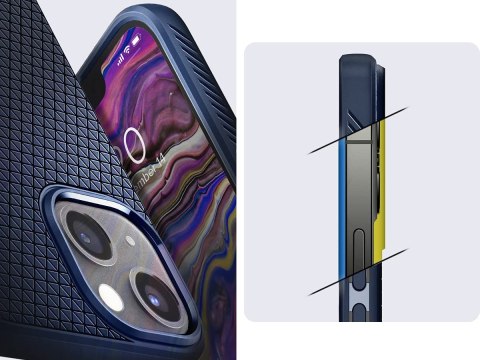 Etui obudowa Spigen Liquid Air do Apple iPhone 13 Navy Blue