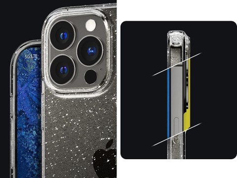 Etui obudowa Spigen Liquid Crystal do Apple iPhone 13 Pro Glitter Crystal