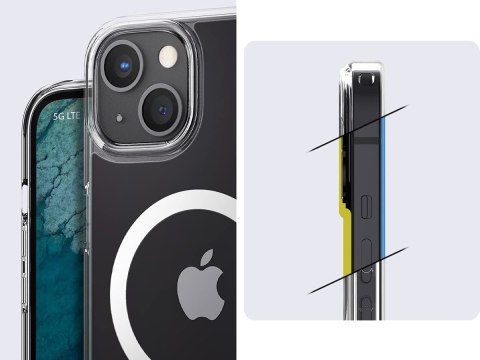 Etui obudowa Spigen Ultra Hybrid Mag do Apple iPhone 13 Mini White