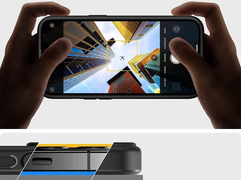 Etui obudowa case Spigen Ultra Hybrid do Apple iPhone 13 Matte Frost Black