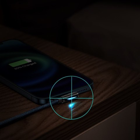 Kabel USB do Lightning kątowy Baseus Legend Series, 2.4A, 2m (niebieski)