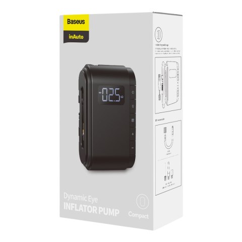 Mini kompresor samochodowy Baseus Dynamic Eye Inflator Pump