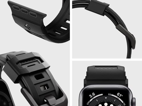 Pasek Spigen Rugged Band do Apple Watch 2/3/4/5/6/7/SE 38/40/41mm Matte Black