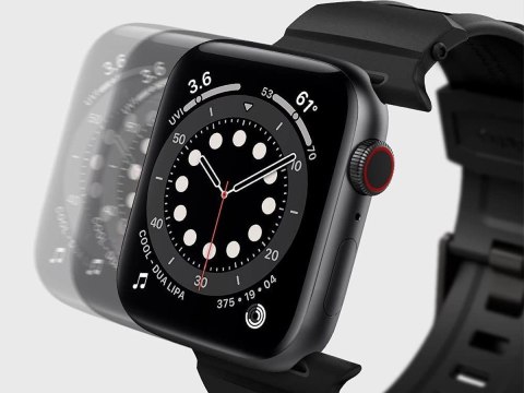 Pasek Spigen Rugged Band do Apple Watch 2/3/4/5/6/7/SE 38/40/41mm Matte Black