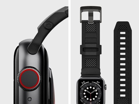 Pasek Spigen Rugged Band do Apple Watch 2/3/4/5/6/7/SE 38/40/41mm Matte Black