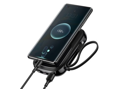 Powerbank Baseus Qpow z kablem USB-C 20000mAh 22.5W USB USB-C IP Czarny