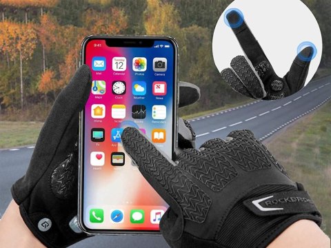 Rękawiczki rowerowe XL RockBros rękawice na rower S169-1-XL Czarne