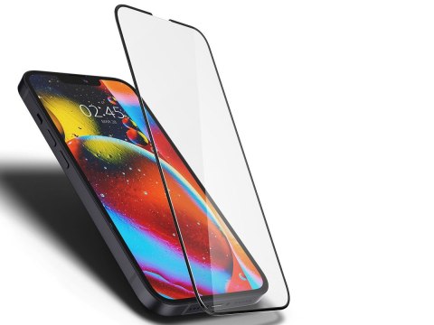 Szkło hartowane Spigen Glas.tR Slim FC do etui do Apple iPhone 13 Mini Black