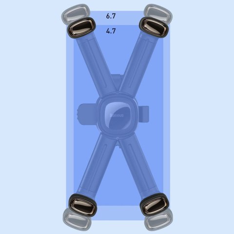Uchwyt rowerowy na kierownicę Baseus Quick do telefonu smartfona na skuter motor czarny