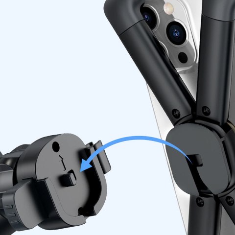 Uchwyt rowerowy na kierownicę Baseus Quick do telefonu smartfona na skuter motor czarny