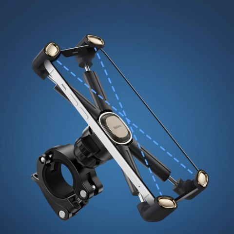 Uchwyt rowerowy na kierownicę Baseus Quick do telefonu smartfona na skuter motor czarny