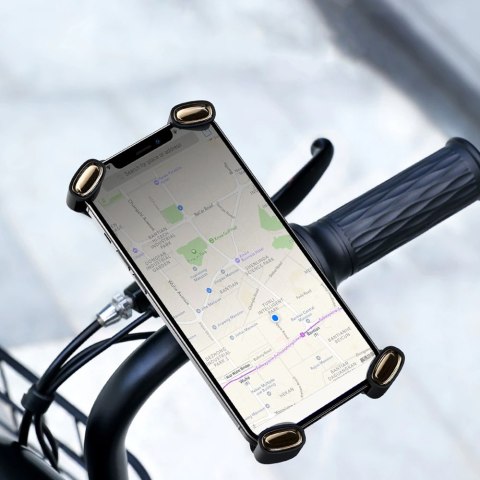 Uchwyt rowerowy na kierownicę Baseus Quick do telefonu smartfona na skuter motor czarny