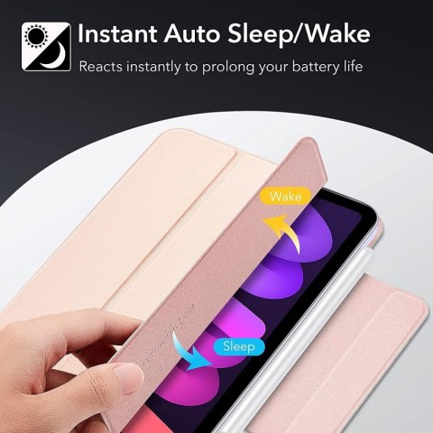 Etui ESR Rebound Magnetic do Apple iPad Mini 6 2021 Rose Gold