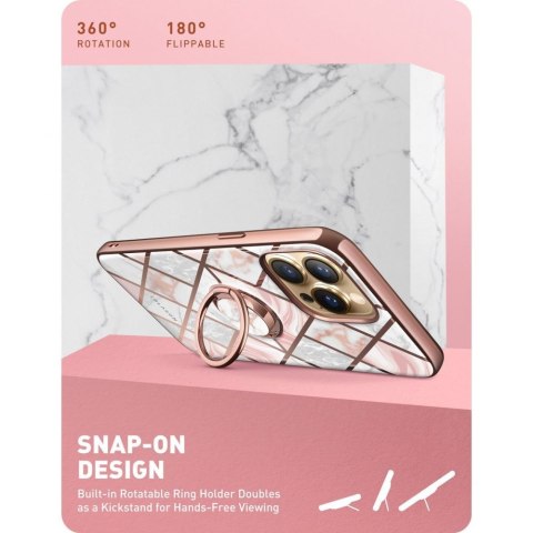 Etui Supcase Cosmo Snap do Apple iPhone 13 Pro Marble Pink