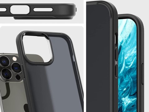 Etui obudowa case Spigen Ultra Hybrid do Apple iPhone 13 Pro Matte Frost Black