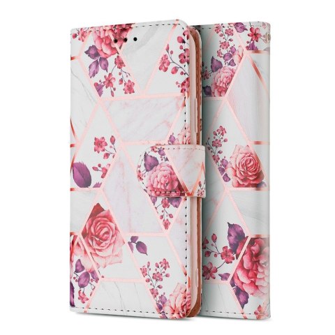 Etui portfel Wallet do Samsung Galaxy A52 / A52S Floral Rose
