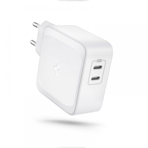 Ładowarka sieciowa 2x USB-C Spigen PE2007EU PD 60W QC3.0 Biała