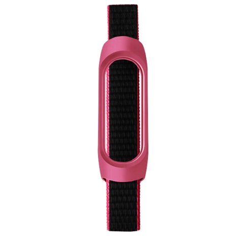 Pasek opaska Alogy nylon strap do Xiaomi Mi Band 5/ 6/ 6 NFC Czerwono-czarny