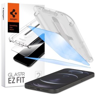 2x Szkło hartowane Spigen Glas.tR EZ Fit Antiblue do Apple iPhone 13/ 13 Pro/ 16e