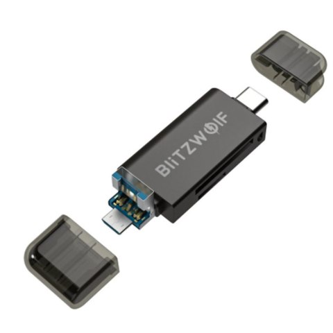 Czytnik kart SD USB-C / USB-A Blitzwolf BW-CR1
