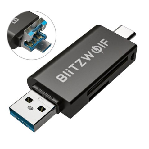 Czytnik kart SD USB-C / USB-A Blitzwolf BW-CR1