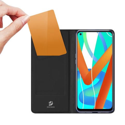 Etui ochronne z klapką Dux Ducis Skin Pro skórzane do Realme 8 5G / V13 5G Czarne