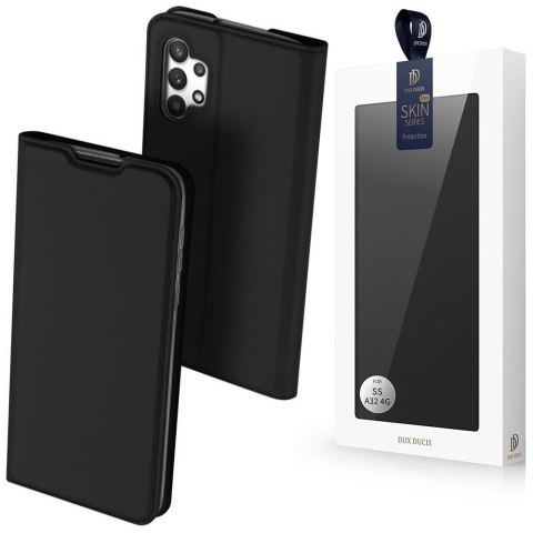 Etui ochronne z klapką Dux Ducis Skin Pro skórzane do Samsung Galaxy A32 4G Czarne