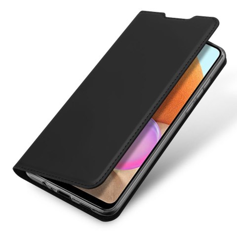 Etui ochronne z klapką Dux Ducis Skin Pro skórzane do Samsung Galaxy A32 4G Czarne
