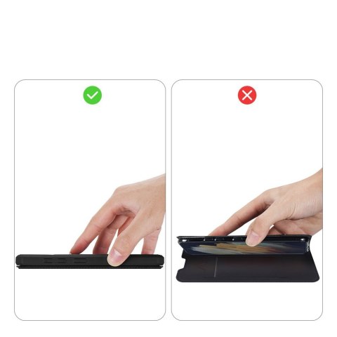 Etui ochronne z klapką Dux Ducis Skin X skóra do Galaxy S21 Ultra 5G Czarne