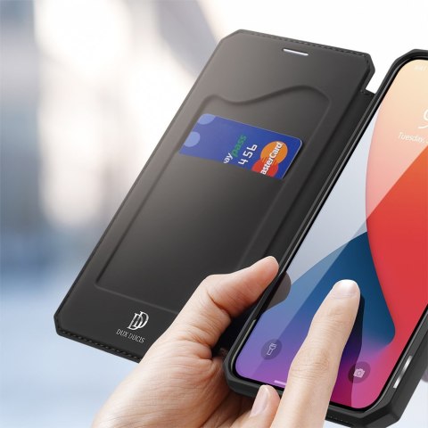 Etui ochronne z klapką Dux Ducis Skin X skórzane do Apple iPhone 12 Pro Max Czarne
